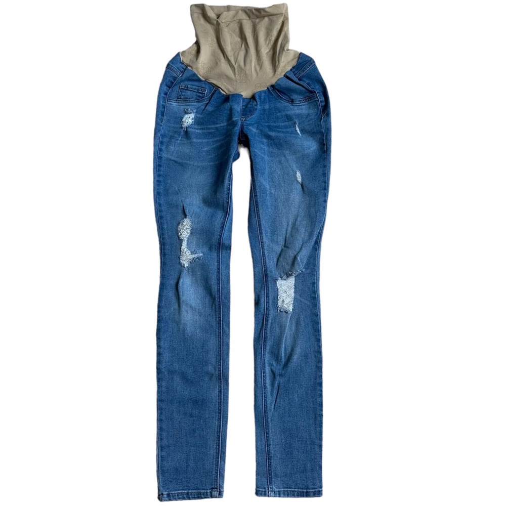 Jessica Simpson Maternity Size Small Skinny Distressed Jegging Jeans